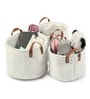 Leni Ivory Basket Set Of 3