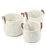 Leni Ivory Basket Set Of 3
