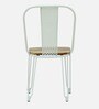 Lennox Metal Iconic Chair in White Colour