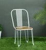 Lennox Metal Iconic Chair in White Colour