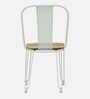 Lennox Metal Iconic Chair in White Colour
