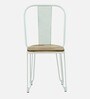 Lennox Metal Iconic Chair in White Colour