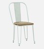 Lennox Metal Iconic Chair in White Colour
