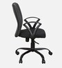 Leno Fabric Ergonomic Chair in Black & White Colour