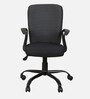 Leno Fabric Ergonomic Chair in Black & White Colour