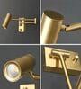 Leo Adjustable Wall Light Gold Body Modern Reading Spot Wall Lamp for Bedroom Living Room
