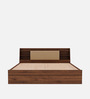 Leo King Size Bed In Columbian Walnut Colour With Box Storage
