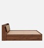 Leo King Size Bed In Columbian Walnut Colour With Box Storage