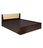 Leo Queen Size Bed in Walnut Finish