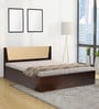 Leo Queen Size Bed in Walnut Finish