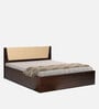 Leo Queen Size Bed in Walnut Finish