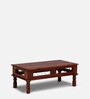 Ekaksh Sheesham Wood Coffee Table In Honey Oak Finish