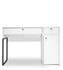 Leo Study Table with Storage in White Colour