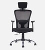 Leo Wave Breathable Mesh Ergonomic Chair in Black Colour