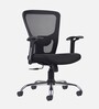 Leo Wave Breathable Mesh Ergonomic Chair in Black Colour