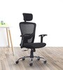Leo Wave Breathable Mesh Ergonomic Chair in Black Colour