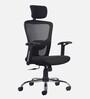 Leo Wave Breathable Mesh Ergonomic Chair in Black Colour