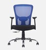 Leo Wave Breathable Mesh Ergonomic Chair in Blue Colour