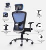 Leo Wave Breathable Mesh Ergonomic Chair in Blue Colour