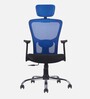 Leo Wave Breathable Mesh Ergonomic Chair in Blue Colour