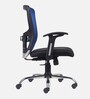 Leo Wave Breathable Mesh Ergonomic Chair in Blue Colour