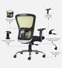 Leo Wave Breathable Mesh Ergonomic Chair in Green Colour