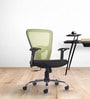 Leo Wave Breathable Mesh Ergonomic Chair in Green Colour
