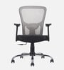 Leo Wave Breathable Mesh Ergonomic Chair in Grey Colour