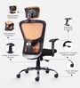 Leo Wave Breathable Mesh Ergonomic Chair in Orange Colour