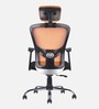 Leo Wave Breathable Mesh Ergonomic Chair in Orange Colour