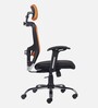 Leo Wave Breathable Mesh Ergonomic Chair in Orange Colour