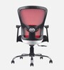 Leo Wave Breathable Mesh Ergonomic Chair in Red Colour