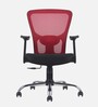 Leo Wave Breathable Mesh Ergonomic Chair in Red Colour