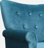 Leon Fabric Lounge Chair in Teal Green Colour