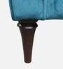 Leon Fabric Lounge Chair in Teal Green Colour