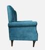 Leon Fabric Lounge Chair in Teal Green Colour