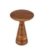 Leon Solid Wood End Table In Natural Finish