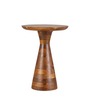 Leon Solid Wood End Table In Natural Finish
