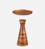 Leon Solid Wood End Table In Natural Finish