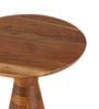 Leon Solid Wood End Table In Natural Finish