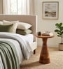 Leon Solid Wood End Table In Natural Finish