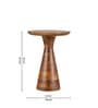 Leon Solid Wood End Table In Natural Finish