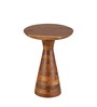Leon Solid Wood End Table In Natural Finish