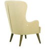 Leon Wing Chair in Beige Colour