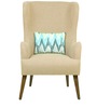 Leon Wing Chair in Beige Colour