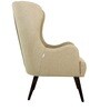 Leon Wing Chair in Beige Colour