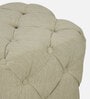 Leona Chesterfield Pouffe in Beige Colour