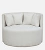 Leonel Boucle Accent Sofa In White Colour