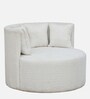 Leonel Boucle Accent Sofa In White Colour