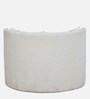 Leonel Boucle Accent Sofa In White Colour